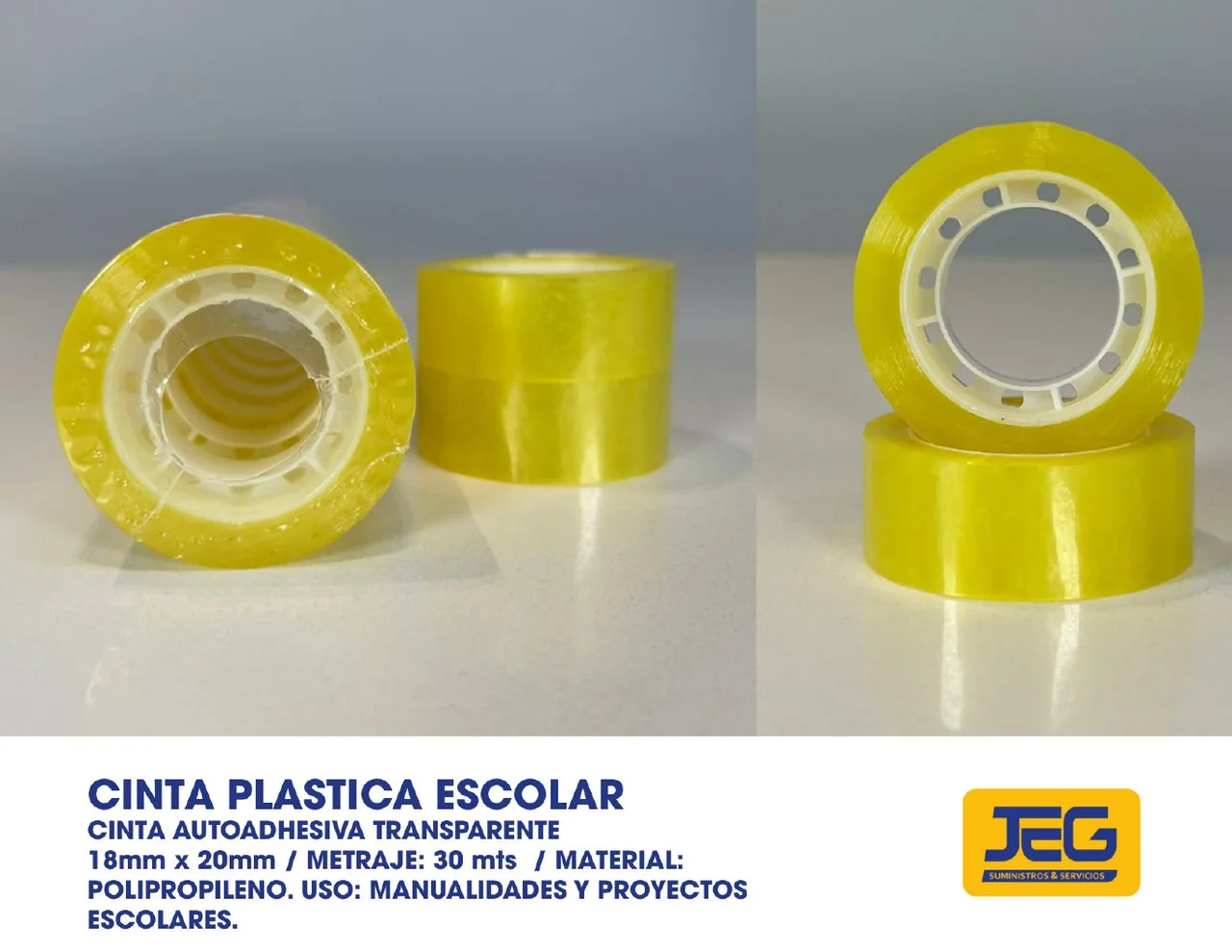 Cinta plástica escolar