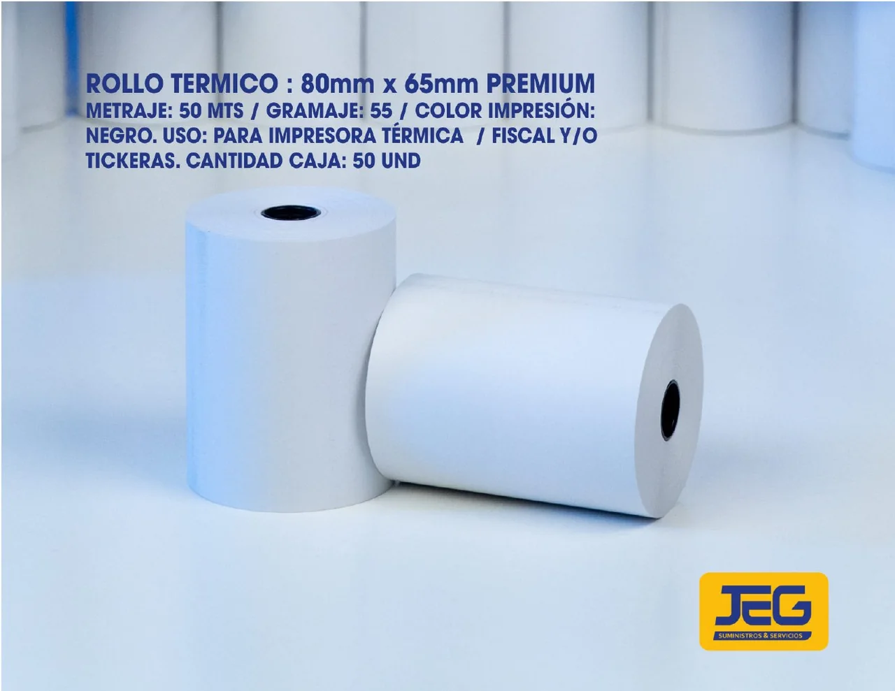 Rollo térmico 80 × 65 mm Premium
